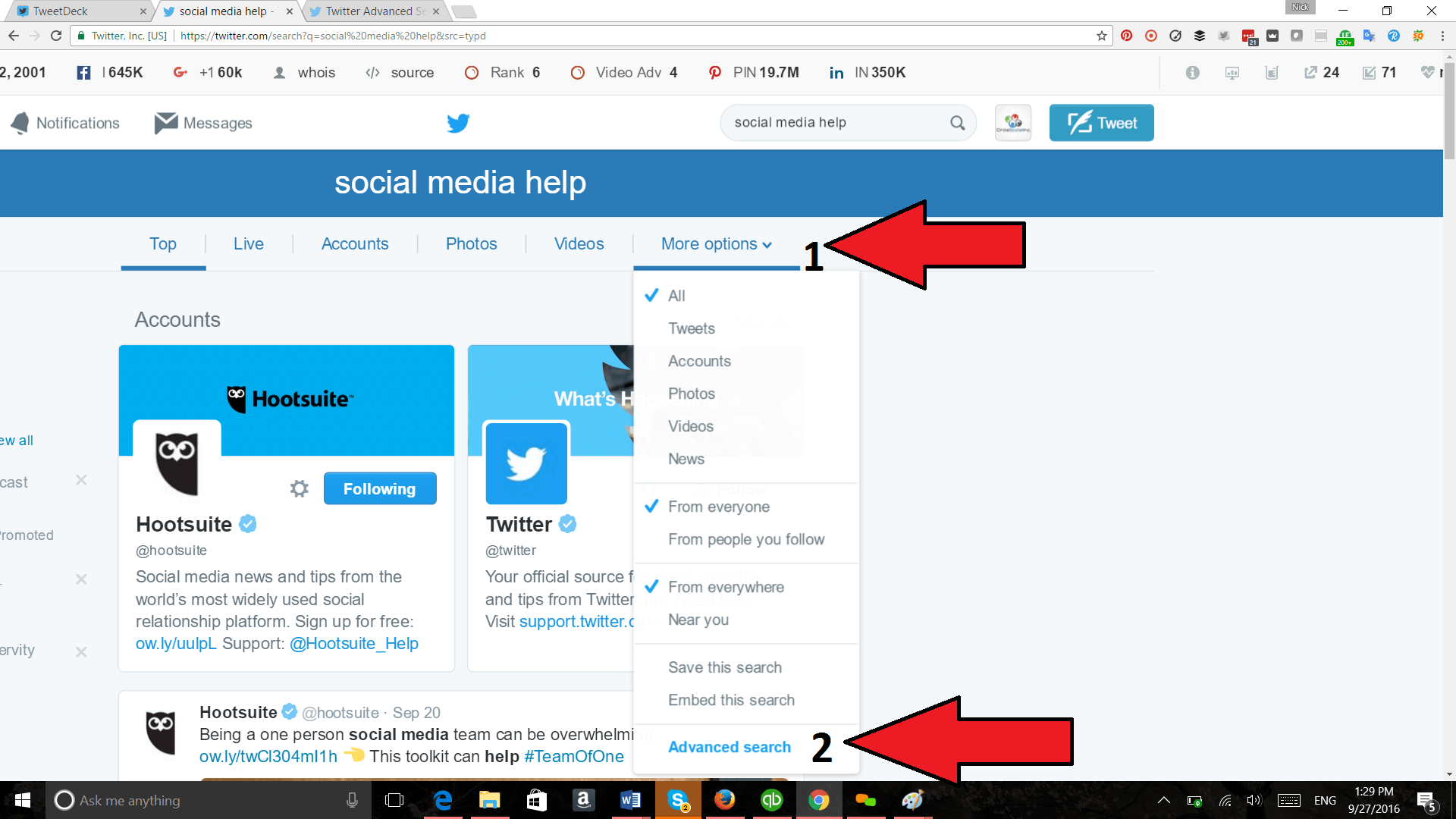 Ultimate Local Twitter Guide - Advanced Search