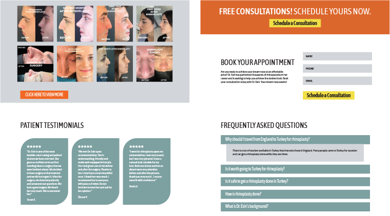 Landing pages